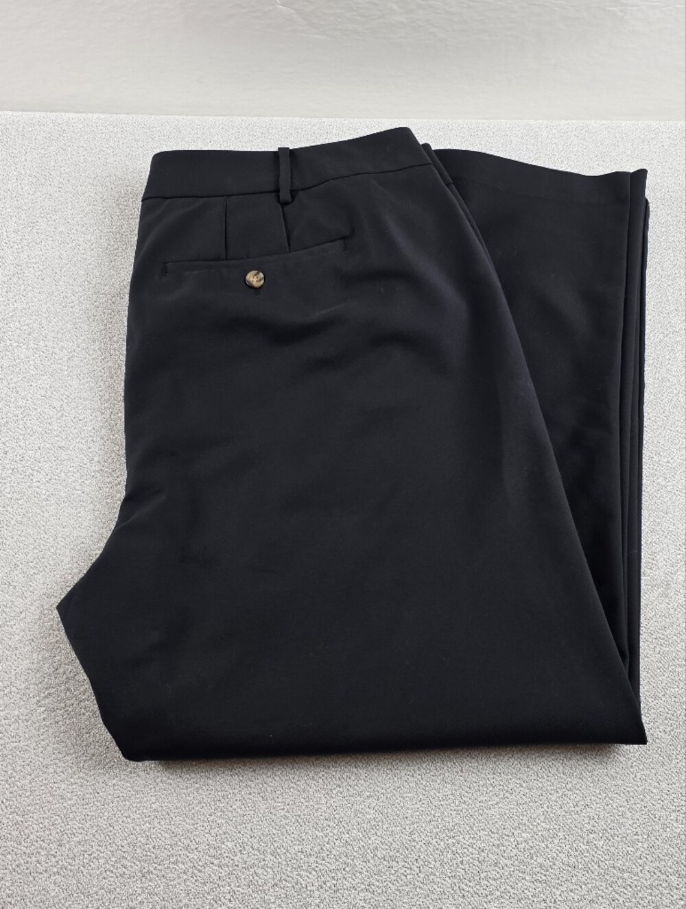 Eloquii Straight Leg Dress Pants Pockets Black Women's 18R